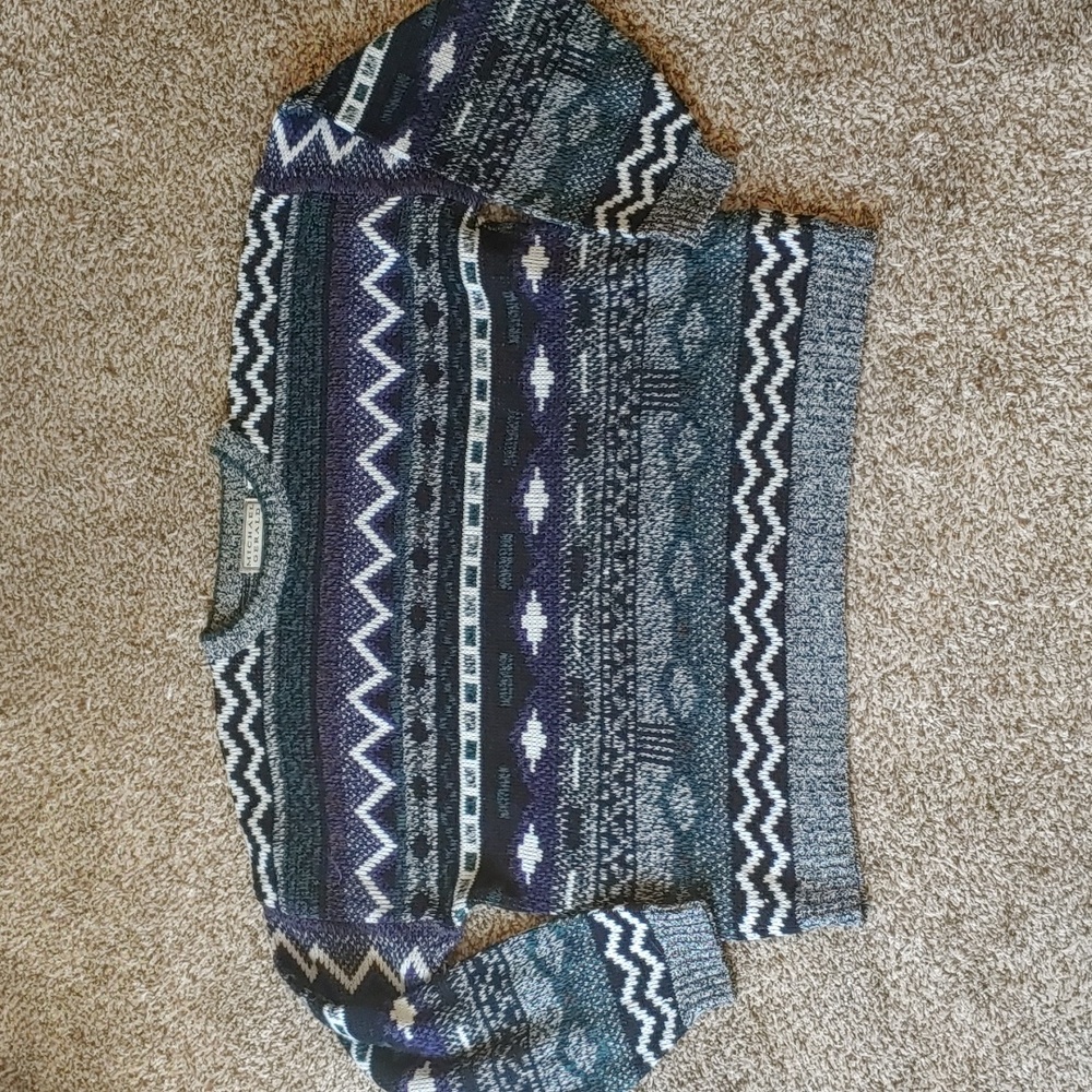 VTG Michael Gerald Sweater Men's Aztec Grandpa Crewneck Size XL